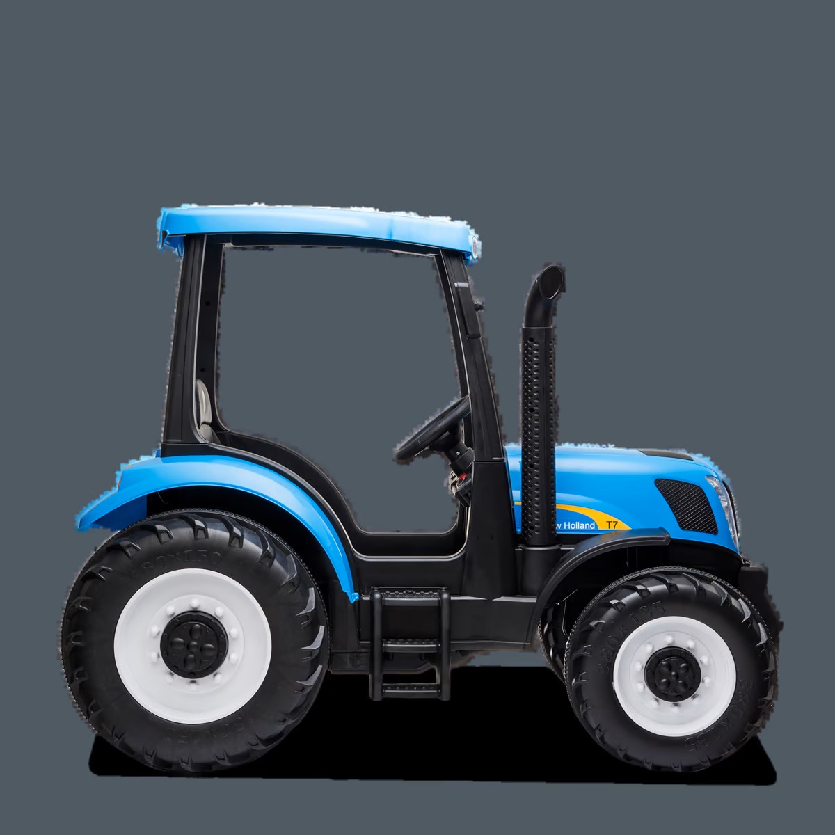TRACTEUR ÉLECTRIQUE ENFANT NEW HOLLAND BLEU 1 PLACE (6)