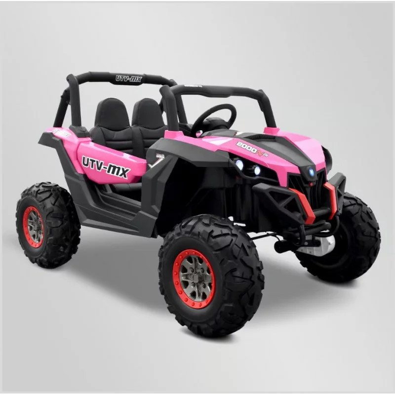 BUGGY ÉLECTRIQUE ENFANT SMX RAPTOR 4WD ROSE 2PLACES