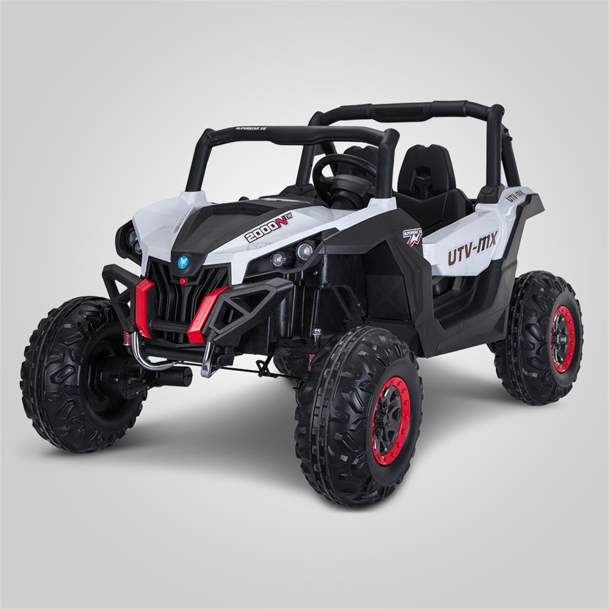 BUGGY ÉLECTRIQUE ENFANT SMX RAPTOR 4WD BLANC 2 PLACES
