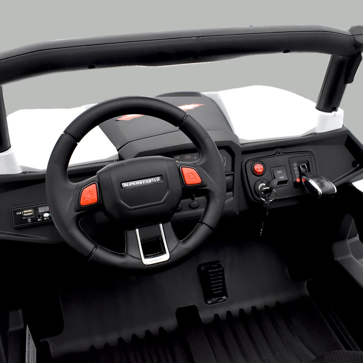 BUGGY ÉLECTRIQUE ENFANT SMX RAPTOR 4WD BLANC N° 17