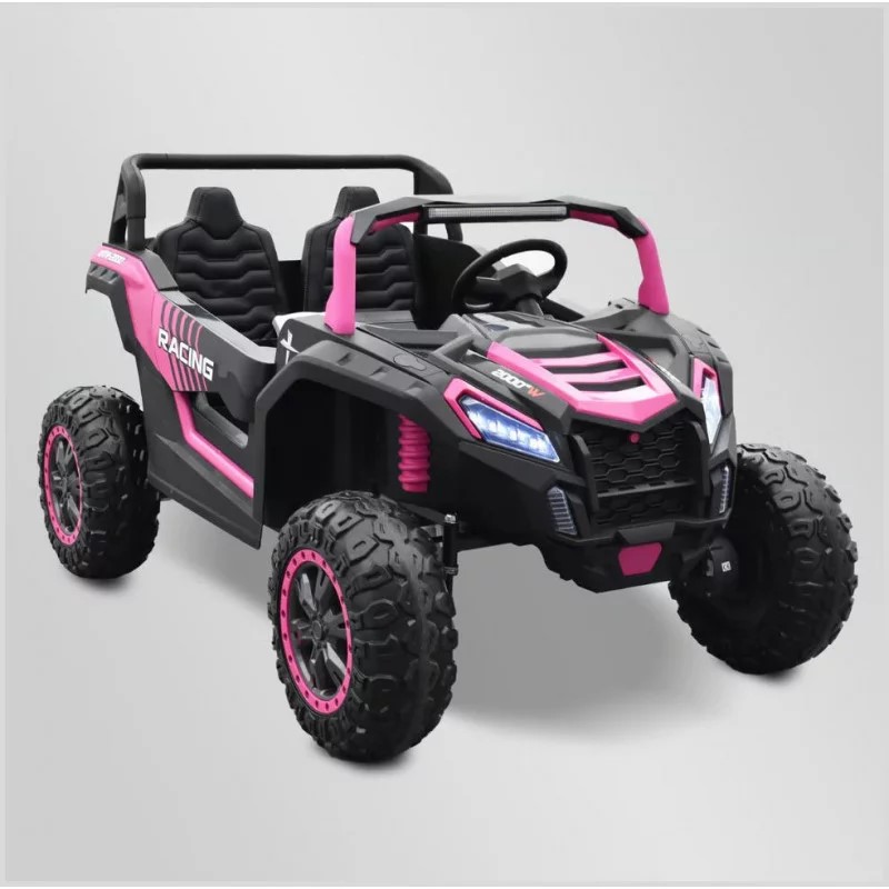 BUGGY ENFANT ÉLECTRIQUE SMX BIG HORN 24V ROSE 2 PLACES