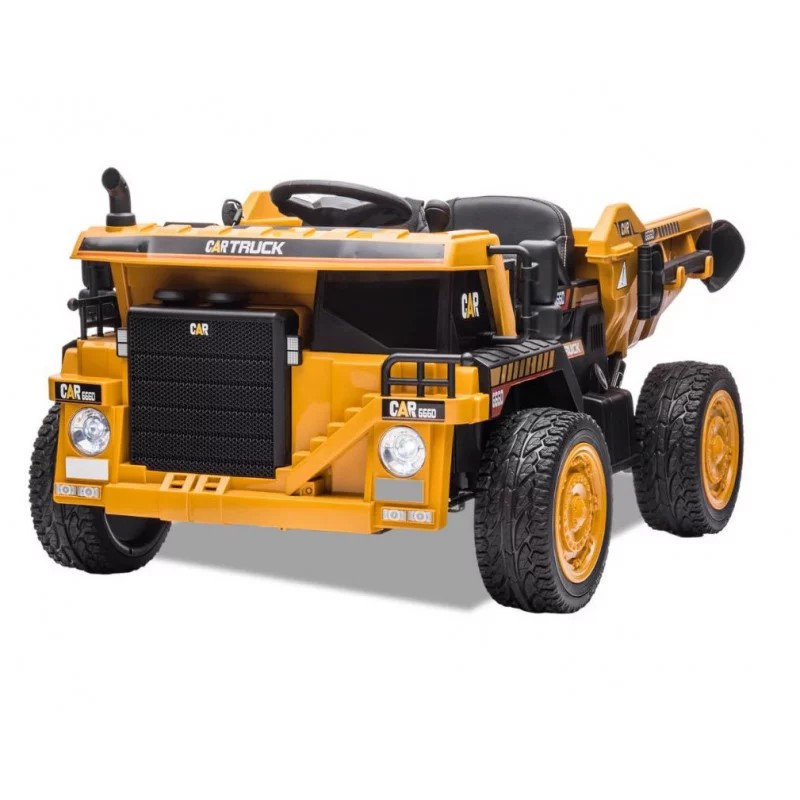 camion-de-chantier-electrique-enfant-xl-avec-benne-12v-orange-apollo 2 sur 7