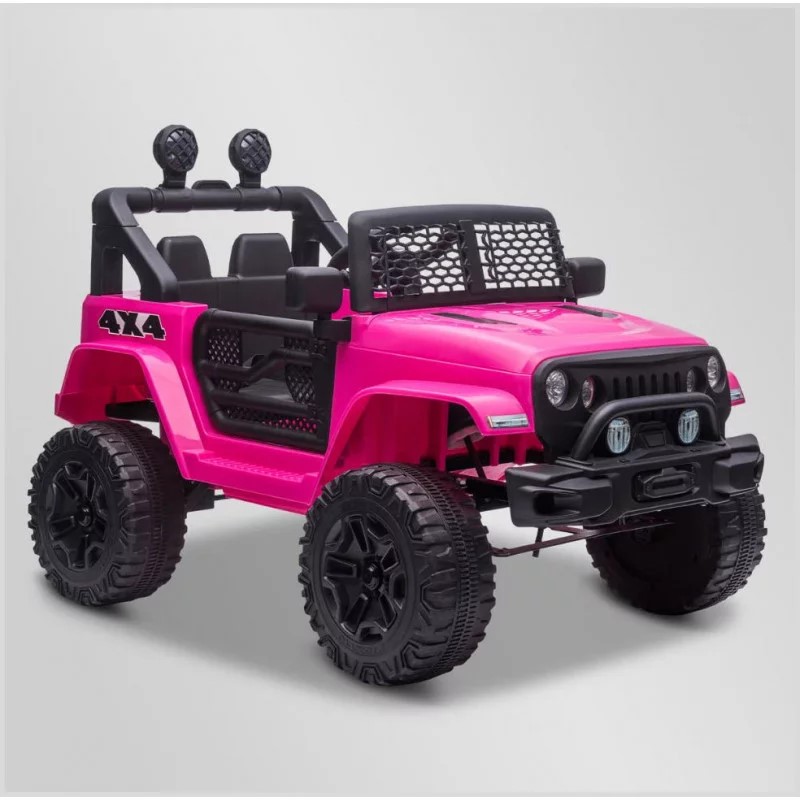 VOITURE ENFANT ÉLECTRIQUE SMX JEEP MOUNTAIN ROSE 1 PLACE