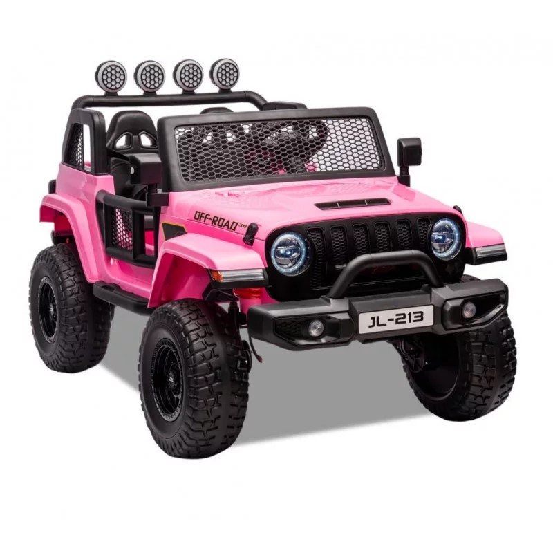 VOITURE ÉLECTRIQUE ENFANT JEEP GEOLAND V2 24V ROSE 2 PLACES