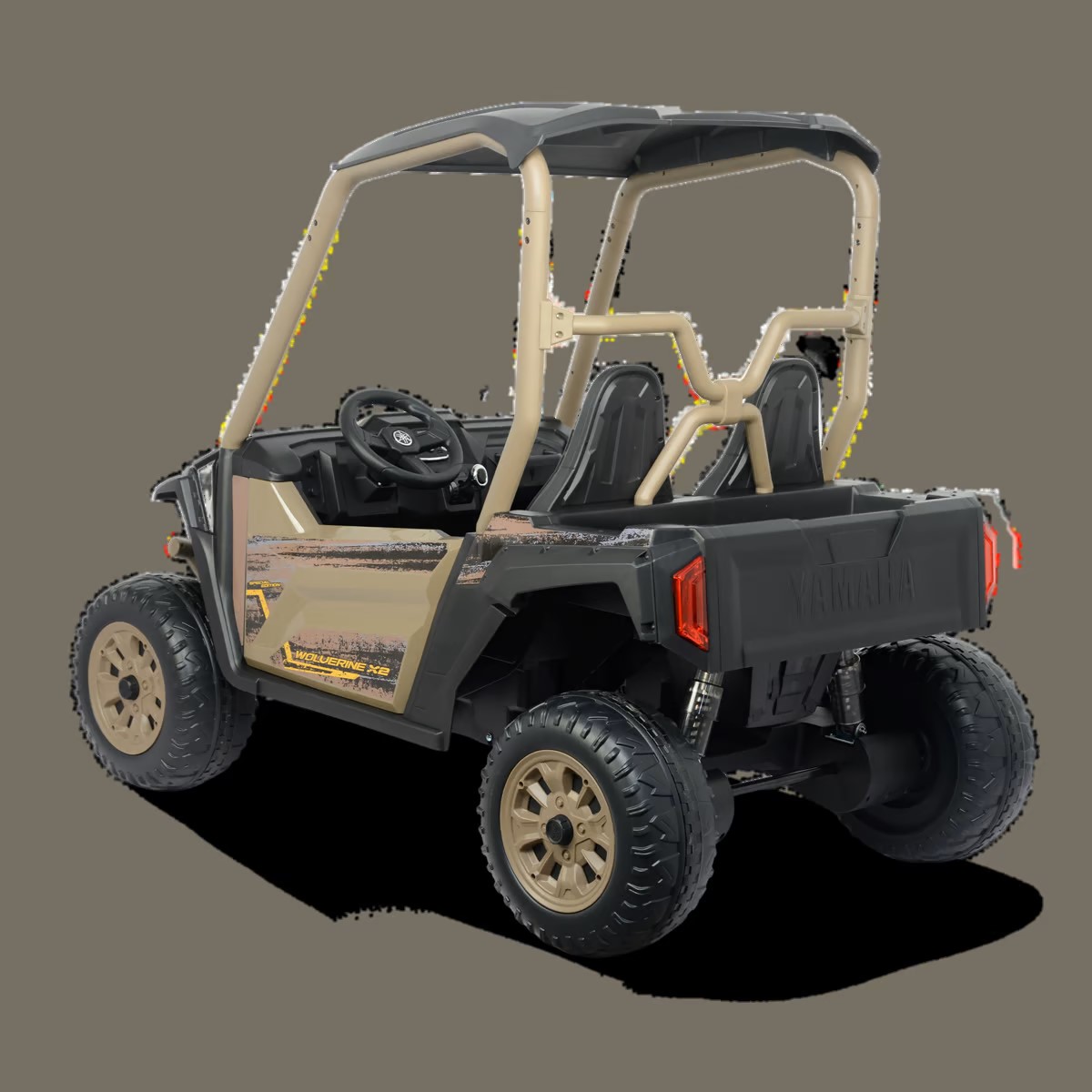fulBUGGY ÉLECTRIQUE ENFANT YAMAHA WOLVERINE X2 BEIGE 4 sur 4