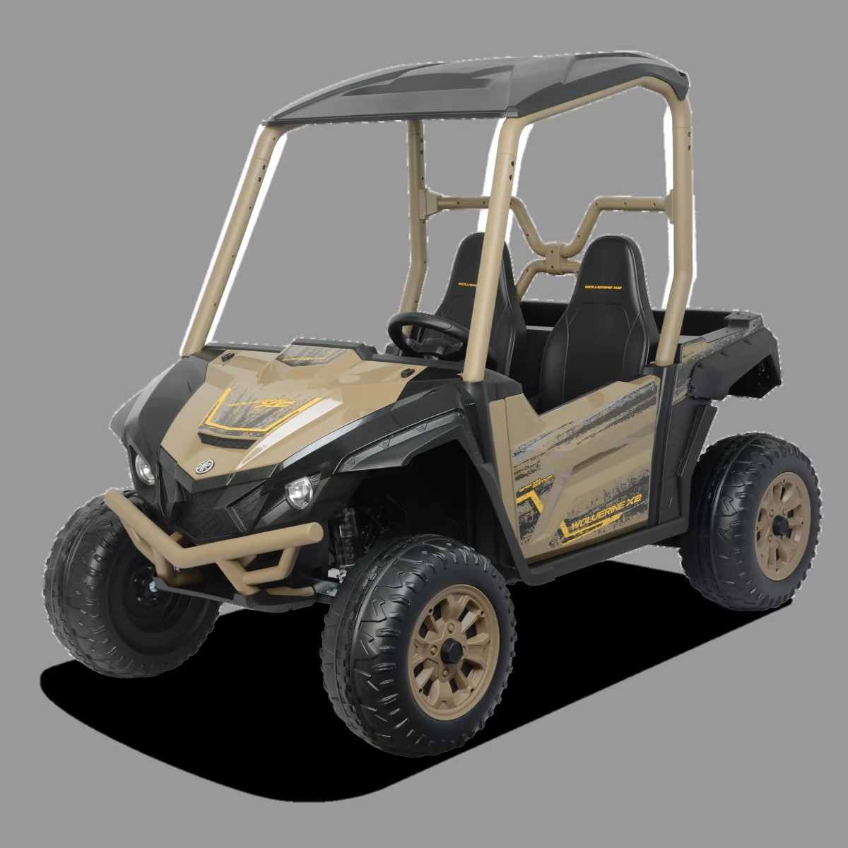 BUGGY ÉLECTRIQUE ENFANT YAMAHA WOLVERINE X2 BEIGE 2 sur 4