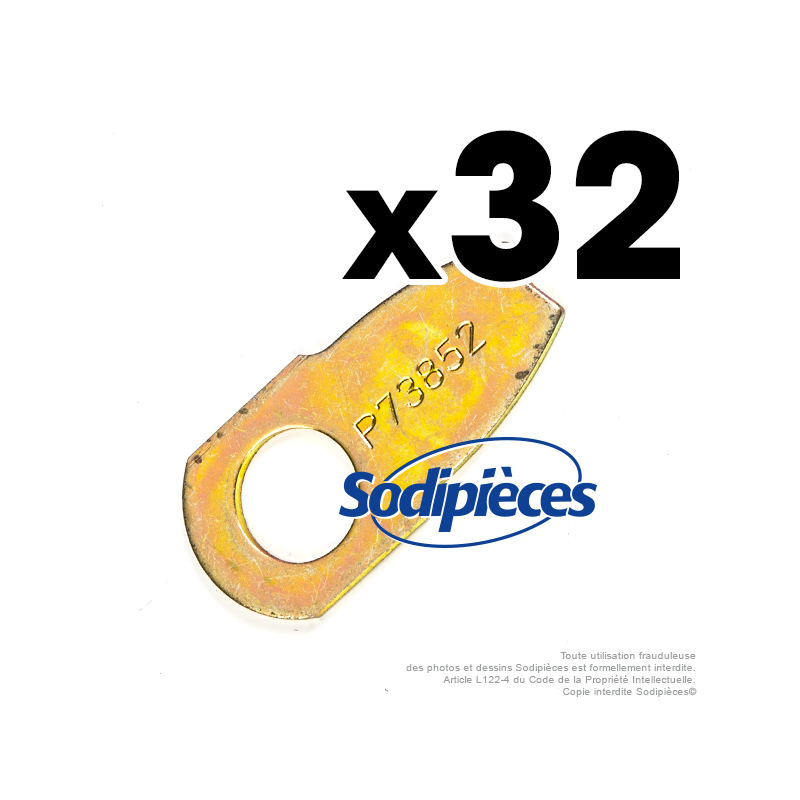 COUTEAUX SCARIFICATEURS POUR PILOTE N° 73852. JEU DE 32
