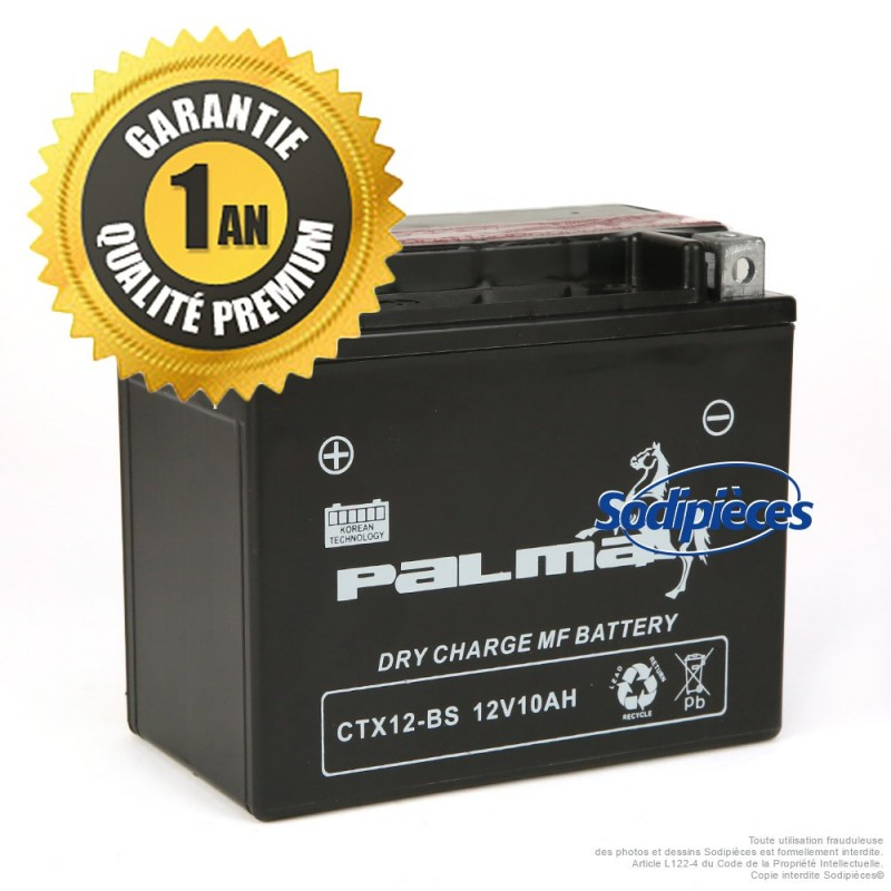 BATTERIE SÈCHE PREMIUM PALMA CTX12-BS