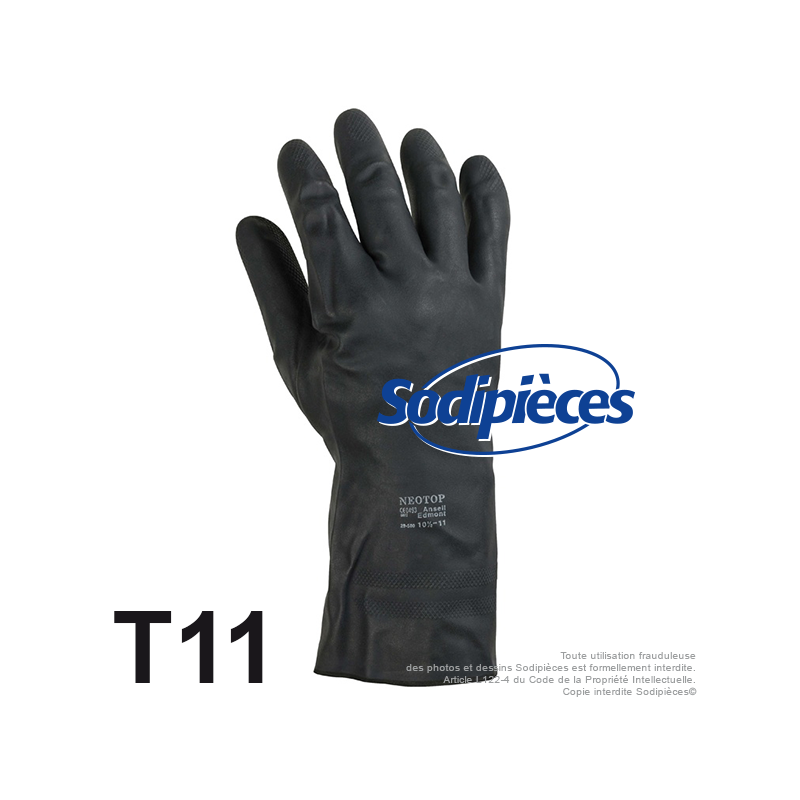 GANTS PRODUIT CHIMIQUE. TAILLE 11