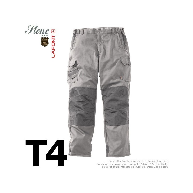PANTALON GRIS. STONE BY LAFONT. TAILLE 4