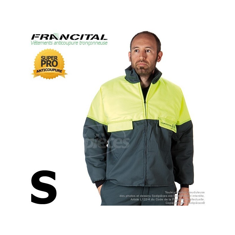 VESTE ANTICOUPURE TRONÇONNEUSE. FRANCITAL. TAILLE S