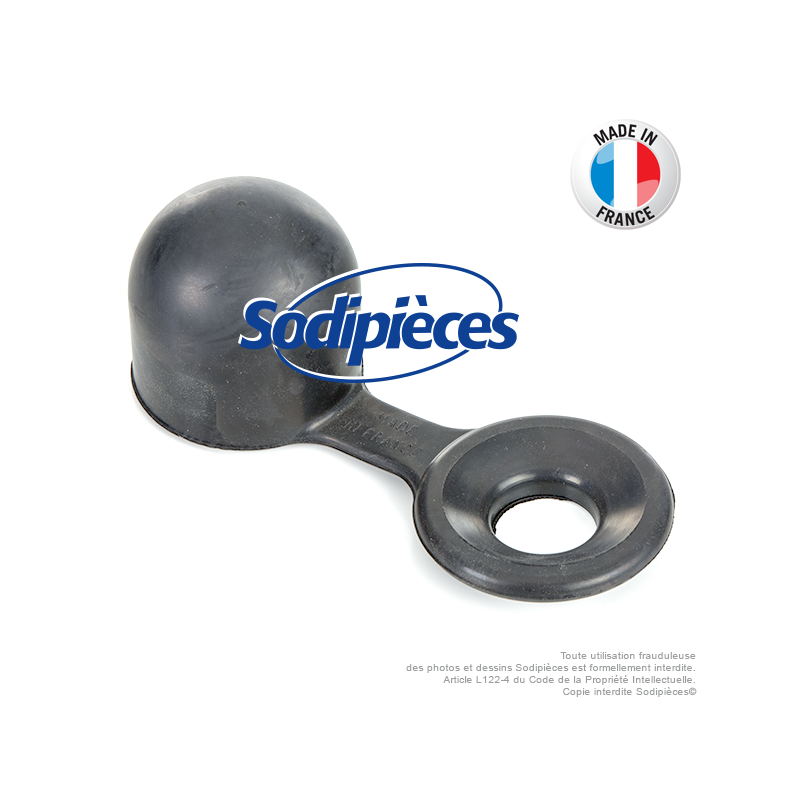 CACHE ROTULE BOULE D\'ATTELAGE REMORQUE CAOUTCHOUC. J