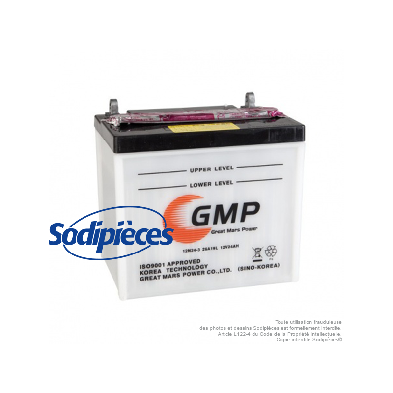 BATTERIE 12N24-3A.1ER PRIX. BATTERIE TONDEUSE.
