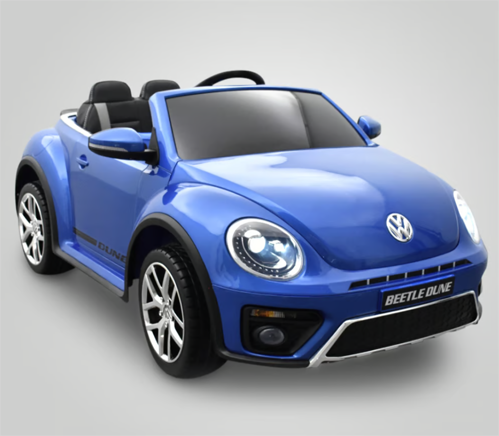 VOITURE ÉLECTRIQUE ENFANT VOLKSWAGEN COCCINELLE DUNE BEETLE BLEU 1 Place