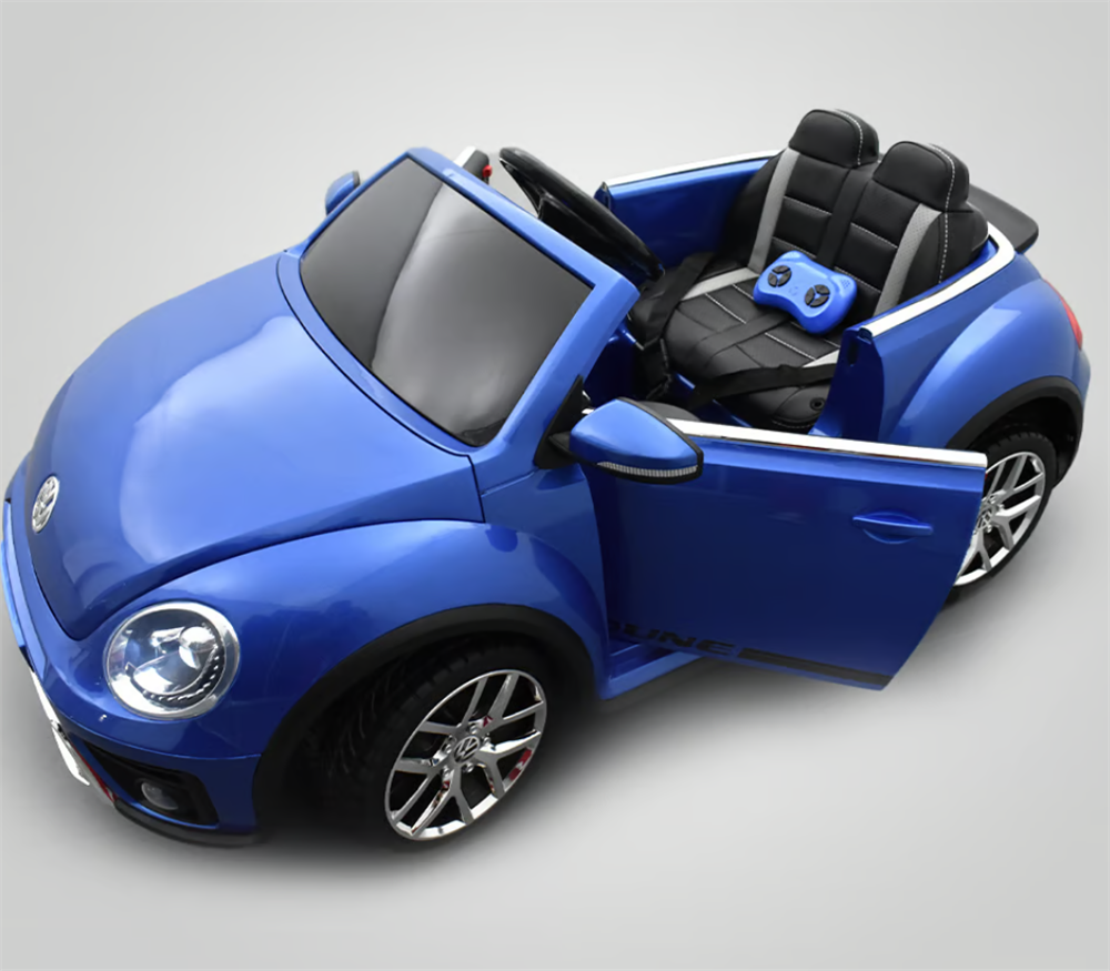 VOITURE ÉLECTRIQUE ENFANT VOLKSWAGEN COCCINELLE DUNE BEETLE BLEU 4 sur 7
