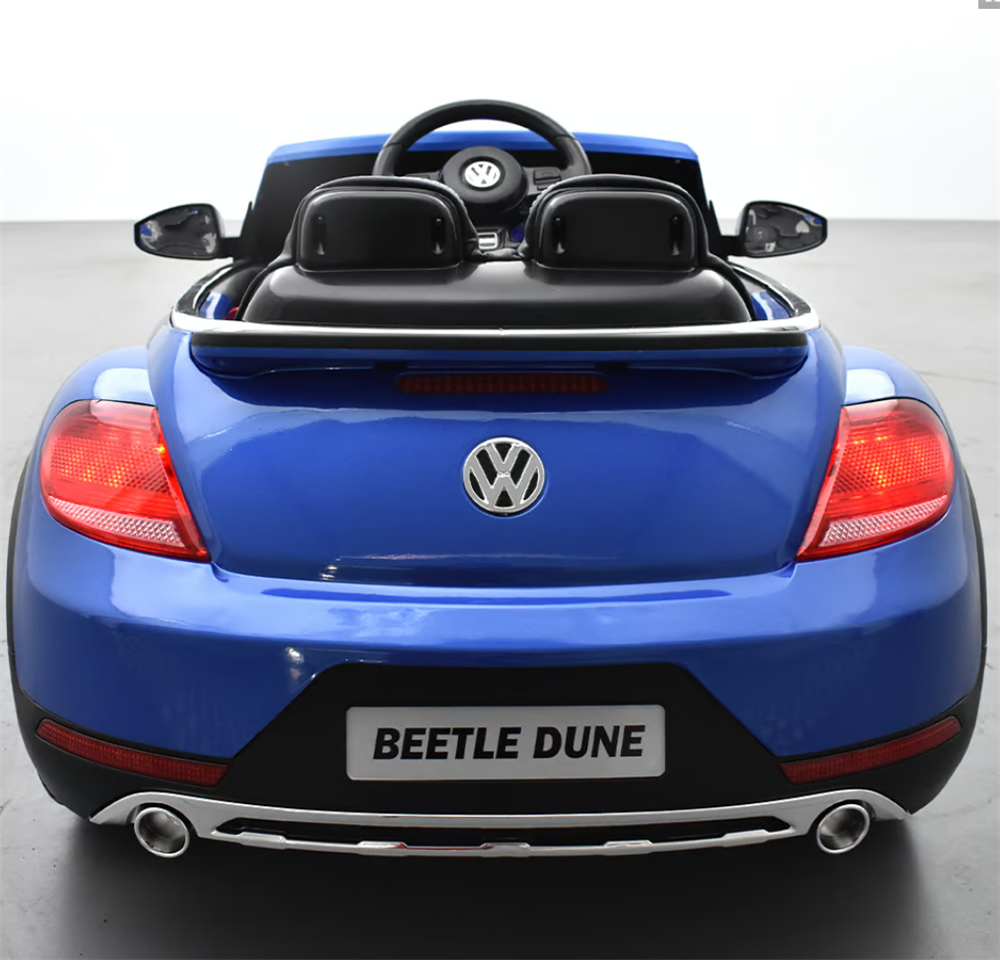 VOITURE ÉLECTRIQUE ENFANT VOLKSWAGEN COCCINELLE DUNE BEETLE BLEU 7 sur 7