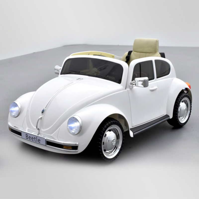 voiture-electrique-enfant-volkswagen-coccinelle-beetle-version-retro 2 sur 7