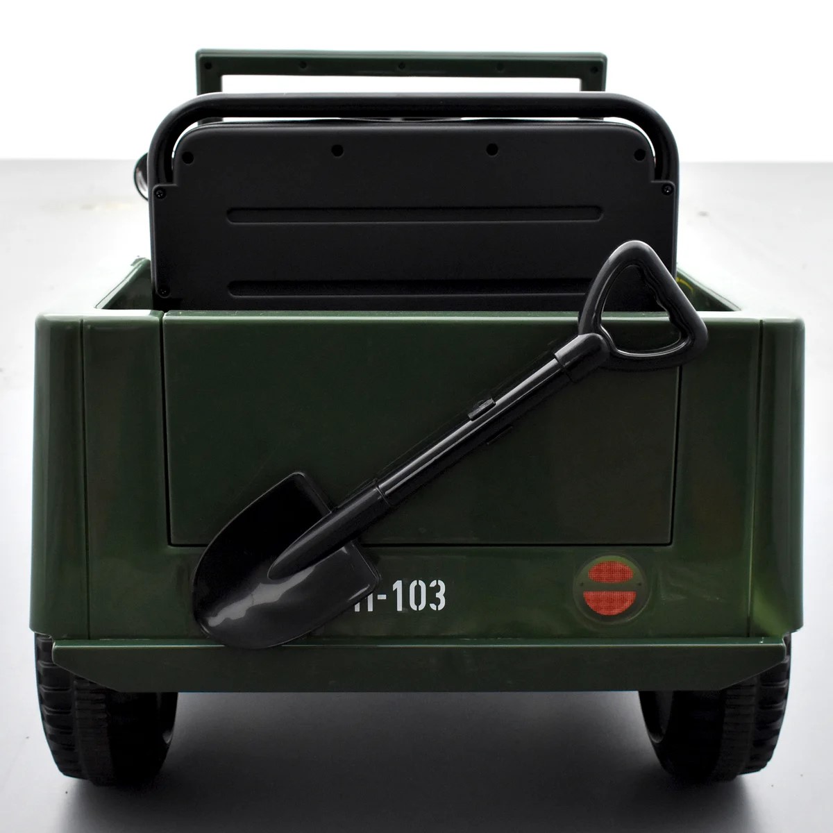 VOITURE ENFANT ÉLECTRIQUE JEEP WILLYS 1 PLACE VERT 3 sur 15