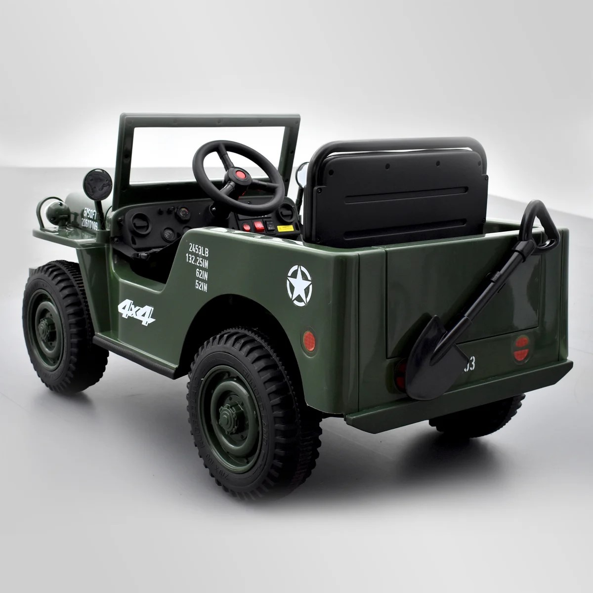 VOITURE ENFANT ÉLECTRIQUE JEEP WILLYS 1 PLACE VERT 5 sur 15