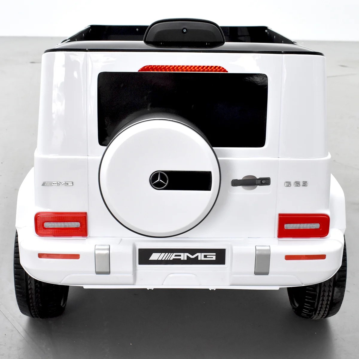 VOITURE ÉLECTRIQUE ENFANT MERCEDES BENZ AMG G63 BLANC 4 sur 15