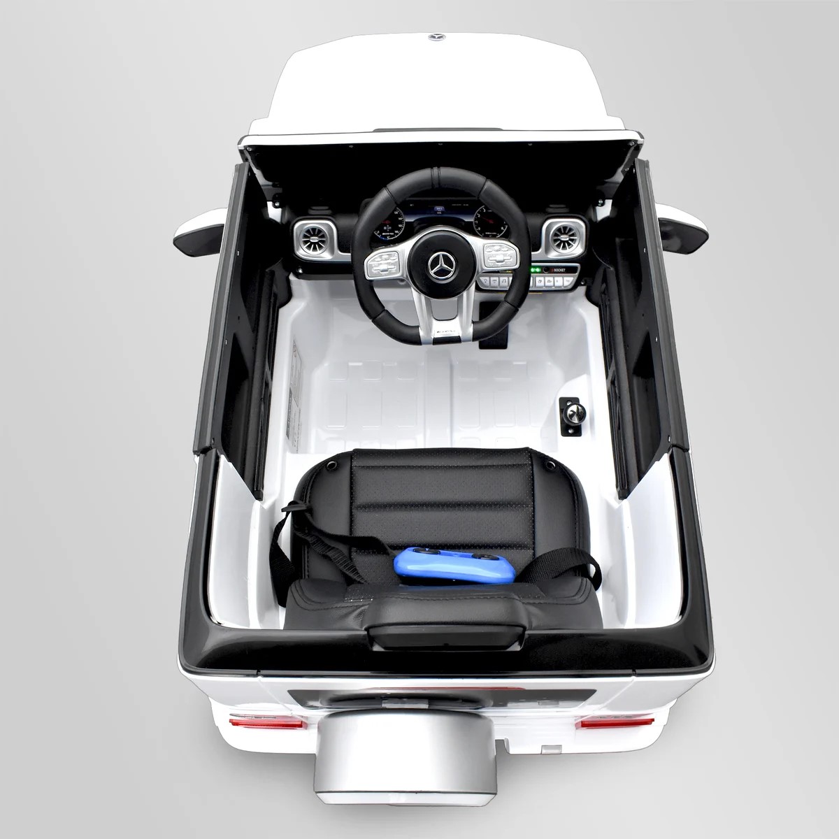 VOITURE ÉLECTRIQUE ENFANT MERCEDES BENZ AMG G63 BLANC 7 sur 15