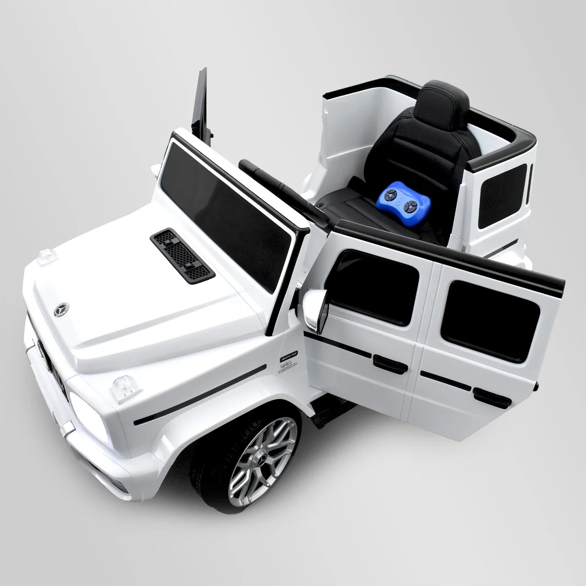VOITURE ÉLECTRIQUE ENFANT MERCEDES BENZ AMG G63 BLANC 8 sur 15