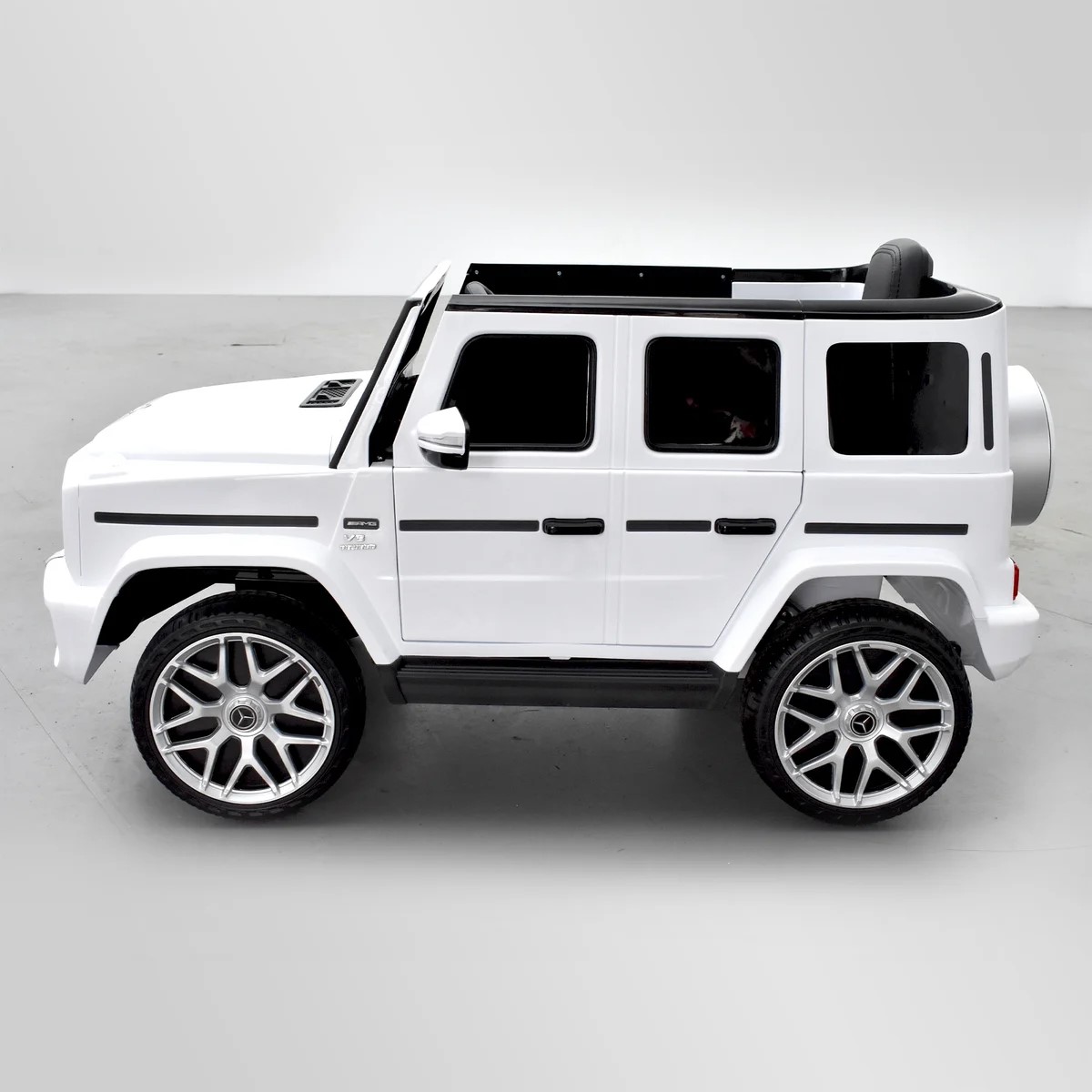 VOITURE ÉLECTRIQUE ENFANT MERCEDES BENZ AMG G63 BLANC 10 sur 15