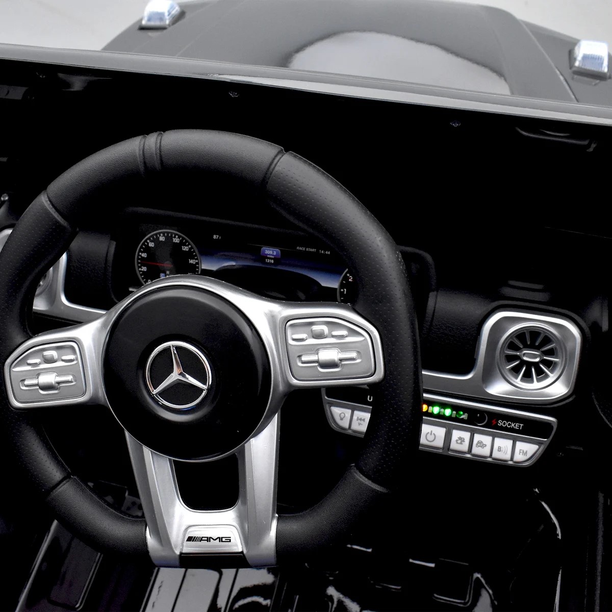 VOITURE ÉLECTRIQUE ENFANT MERCEDES BENZ AMG G63 NOIR 15 sur 15