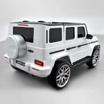 VOITURE ÉLECTRIQUE ENFANT MERCEDES AMG G63 2 PLACES BLANC 5 SUR 15