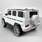 VOITURE ÉLECTRIQUE ENFANT MERCEDES AMG G63 2 PLACES BLANC 6 SUR 15