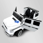 VOITURE ÉLECTRIQUE ENFANT MERCEDES AMG G63 2 PLACES BLANC 8 SUR 15