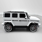 VOITURE ÉLECTRIQUE ENFANT MERCEDES AMG G63 2 PLACES BLANC 9 SUR 15