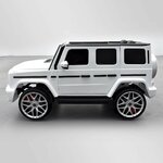 VOITURE ÉLECTRIQUE ENFANT MERCEDES AMG G63 2 PLACES BLANC 10 SUR 15