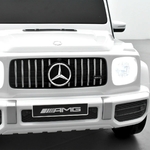 VOITURE ÉLECTRIQUE ENFANT MERCEDES AMG G63 2 PLACES BLANC 11 SUR 15