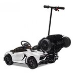 voiture-electrique-enfant-lamborghini-aventador-avec-porteur-blanc-apollo 5 sur 7