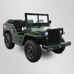 VOITURE ÉLECTRIQUE ENFANT JEEP WILLYS 3 PLACES 12V VERT 1 sur 15