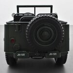 VOITURE ÉLECTRIQUE ENFANT JEEP WILLYS 3 PLACES 12V VERT 9 sur 15