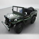 VOITURE ÉLECTRIQUE ENFANT JEEP WILLYS 3 PLACES 12V VERT 11 sur 15