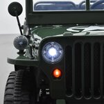 VOITURE ÉLECTRIQUE ENFANT JEEP WILLYS 3 PLACES 12V VERT 14 sur 15