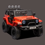 VOITURE ÉLECTRIQUE ENFANT JEEP GEOLAND V2 24V ROUGE 2 PLACES 1 sur 6
