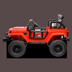VOITURE ÉLECTRIQUE ENFANT JEEP GEOLAND V2 24V ROUGE 2 PLACES 4 sur 6