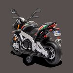 MOTO ÉLECTRIQUE ENFANT APRILIA TUONO V4 NOIR 5 sur 7