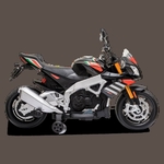 MOTO ÉLECTRIQUE ENFANT APRILIA TUONO V4 NOIR 6 sur 7