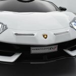 VOITURE ÉLECTRIQUE ENFANT LAMBORGHINI AVENTADOR SVJ 12V BLANC 8 SUR 15