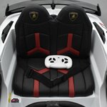 VOITURE ÉLECTRIQUE ENFANT LAMBORGHINI AVENTADOR SVJ 12V BLANC 13 SUR 15