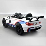 voiture-electrique-enfant-bmw-m6-gt3-blanc-apollo 5 SUR 9