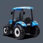 TRACTEUR ÉLECTRIQUE ENFANT NEW HOLLAND BLEU 1 PLACE (5)