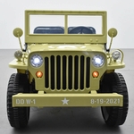 VOITURE ÉLECTRIQUE ENFANT JEEP WILLYS 3 PLACES 12V SABLE 12 SUR 15