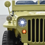VOITURE ÉLECTRIQUE ENFANT JEEP WILLYS 3 PLACES 12V SABLE 13 SUR 15