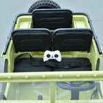 VOITURE ÉLECTRIQUE ENFANT JEEP WILLYS 3 PLACES 12V SABLE 15 SUR 15